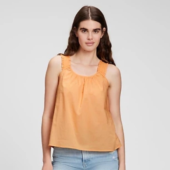 GAP Smocked-Strap Top in Peach Freeze - Picture 1 of 6